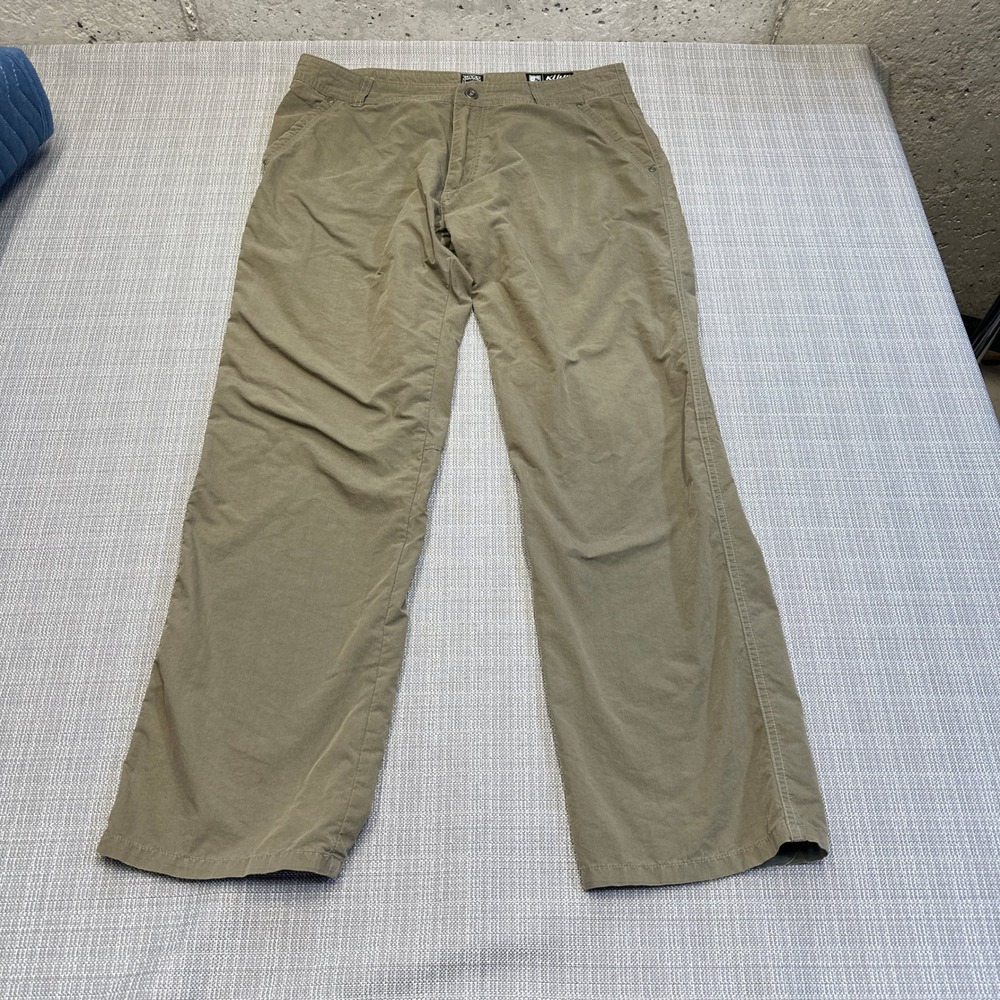 Kuhl Kontra‎ Pants Mens 36x32 Khaki Chino Utility Outdoor Camping Hiking